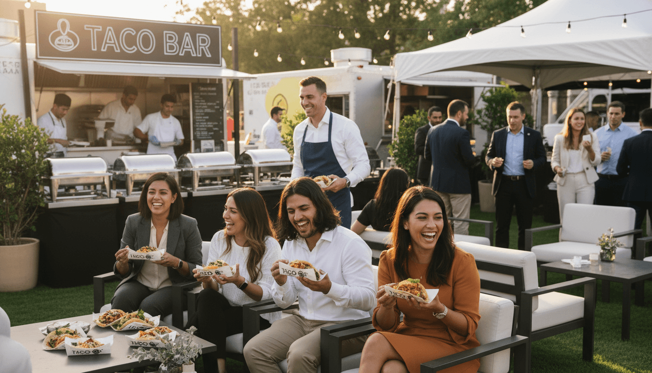 Corporate event guests